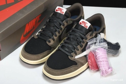 Hyperoad AIR DARK 1 MOCHA LOW JORDAN TRAVIS SCOTT 1017